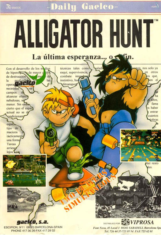 Alligator Hunt (unprotected, set 2) Arcade Game Cover